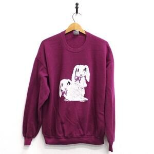 Vintage Bunny Rabbits Sweatshirt XL